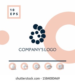 The logo is a spiral, a spiral chain of circles, the shell - is a symbol of development, enlightenment and wisdom.