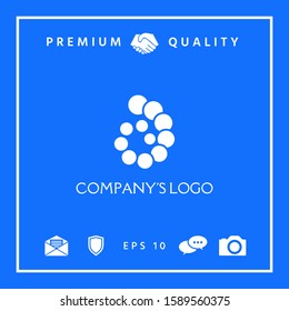 The logo is a spiral, a spiral chain of circles, the shell - is a symbol of development, enlightenment and wisdom.