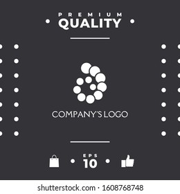 The logo is a spiral, a spiral chain of circles, the shell - is a symbol of development, enlightenment and wisdom.