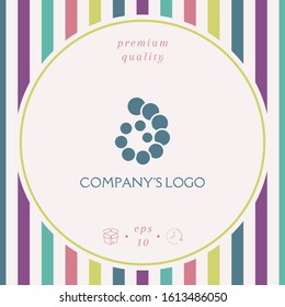The logo is a spiral, a spiral chain of circles, the shell - is a symbol of development, enlightenment and wisdom.