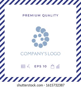 The logo is a spiral, a spiral chain of circles, the shell - is a symbol of development, enlightenment and wisdom.