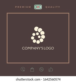 The logo is a spiral, a spiral chain of circles, the shell - is a symbol of development, enlightenment and wisdom.