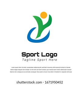 logo for sport. Sport badge for club. sport company