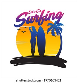 Logo Sport, Surfing Illustration vector
