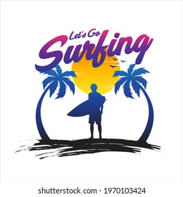 Logo Sport, Surfing Illustration vector
