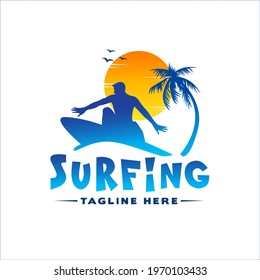 Logo Sport, Surfing Illustration vector