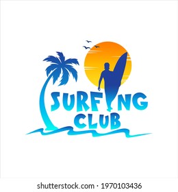 Logo Sport, Surfing Illustration vector