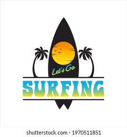 Logo Sport, Surfing Illustration vector