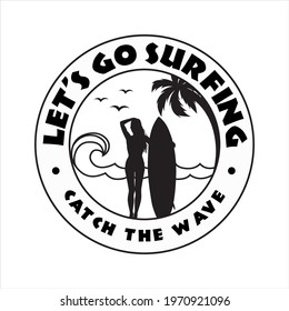 Logo Sport, Surfing Illustration vector