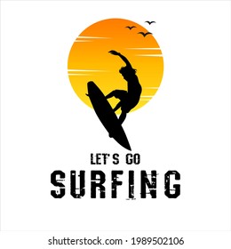 Logo Sport, Surfing vector  Illustration 