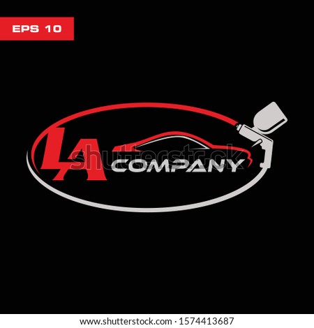 Logo Spray Paint Automotive Designs. Brush Paint Car Automotive. Body Paint Car Automotive