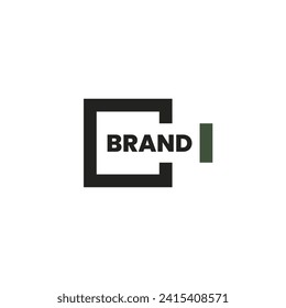 Resumen cuadrado del logotipo con fondo en blanco