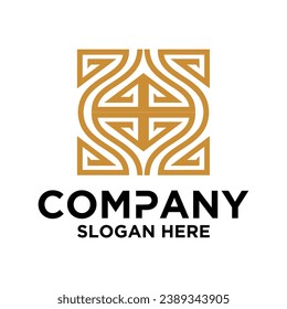 LOGO WITH A SQUARE BACKGROUND with a regular and attractive shape