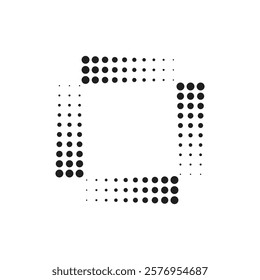 Logo square dot unique design