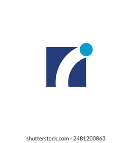 Logo square erase unique design with blank background