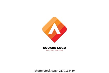 A logo square for identity. letter template vector illustration for your brand.