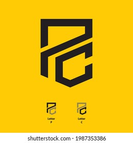 Logo-SR-Buchstabendesign einfach