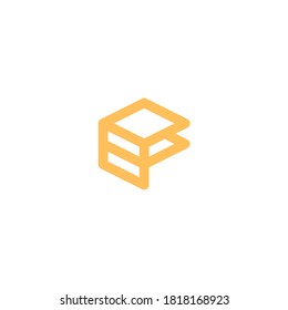 logo of stacked square shape forming letter f