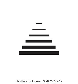 Logo staircase unique design with blank background