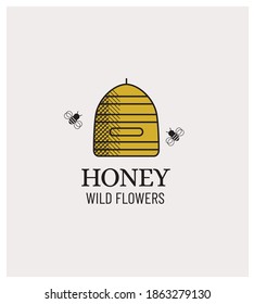 logo, stamp, label, retro style, production and sale at the farm, organic, old varieties