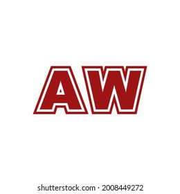 The logo stands for the initials A and W