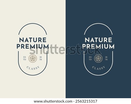 Logo Star, Communal, Curve concept. Vector brand indentity for business design, eco, company, hotel, spa, restaurant, cafe, resort