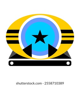 Logo star design graphic vector and illustration