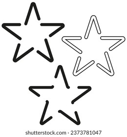 Logo star icon. Vector illustration. EPS 10.