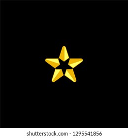 Logo star on isolated black background 