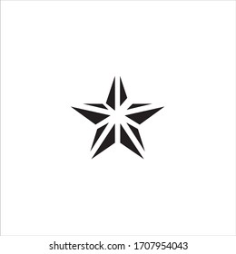 Logo star on isolated white background
