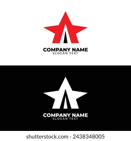 Logo star road simple moderno
