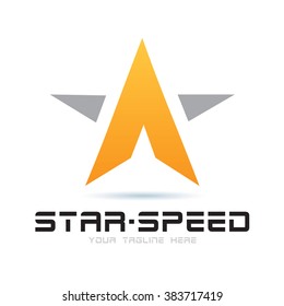 Logo Star Speed Icon Element Template Design Logos