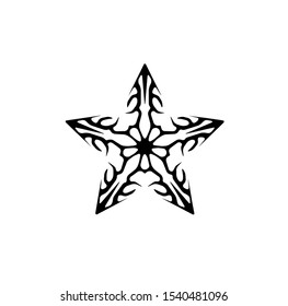 logo of star, tribal vector of sparkle insignia, and icon symbol of luxury stardust