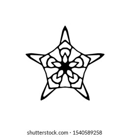 logo of star, tribal vector of sparkle insignia, icon symbol of luxury stardust, best decoration for happy new year and holidays