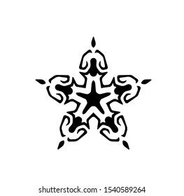 logo of star, tribal vector of sparkle insignia, icon symbol of luxury stardust, best decoration for happy new year and holidays