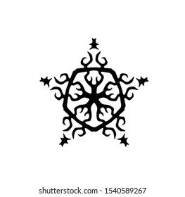 logo of star, tribal vector of sparkle insignia, icon symbol of luxury stardust, best decoration for happy new year and holidays