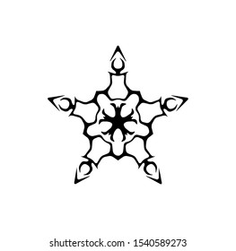 logo of star, tribal vector of sparkle insignia, icon symbol of luxury stardust, best decoration for happy new year and holidays