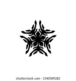 logo of star, tribal vector of sparkle insignia, icon symbol of luxury stardust, best decoration for happy new year and holidays