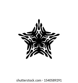 logo of star, tribal vector of sparkle insignia, icon symbol of luxury stardust, best decoration for happy new year and holidays