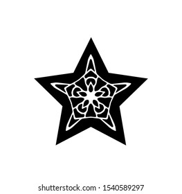 logo of star, tribal vector of sparkle insignia, icon symbol of luxury stardust, best decoration for happy new year and holidays