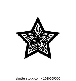 logo of star, tribal vector of sparkle insignia, icon symbol of luxury stardust, best decoration for happy new year and holidays