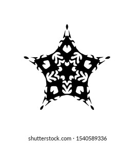 logo of star, tribal vector of sparkle insignia, icon symbol of luxury stardust, best decoration for happy new year and holidays