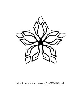 logo of star, tribal vector of sparkle insignia, icon symbol of luxury stardust, best decoration for happy new year and holidays