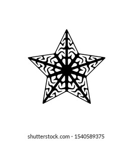 logo of star, tribal vector of sparkle insignia, icon symbol of luxury stardust, best decoration for happy new year and holidays