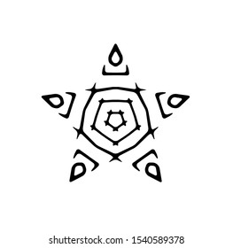 logo of star, tribal vector of sparkle insignia, icon symbol of luxury stardust, best decoration for happy new year and holidays