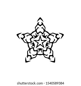 logo of star, tribal vector of sparkle insignia, icon symbol of luxury stardust, best decoration for happy new year and holidays