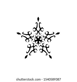 logo of star, tribal vector of sparkle insignia, icon symbol of luxury stardust, best decoration for happy new year and holidays