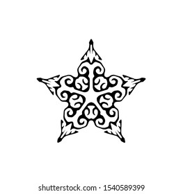 logo of star, tribal vector of sparkle insignia, icon symbol of luxury stardust, best decoration for happy new year and holidays