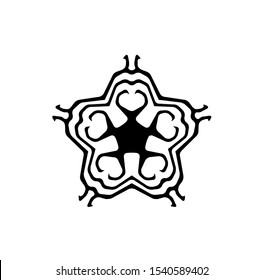 logo of star, tribal vector of sparkle insignia, icon symbol of luxury stardust, best decoration for happy new year and holidays