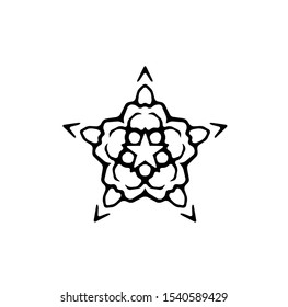 logo of star, tribal vector of sparkle insignia, icon symbol of luxury stardust, best decoration for happy new year and holidays